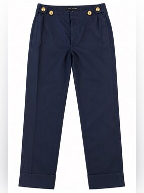 Marc Jacob’s  vintage silk militaryDress Pants with Gold Button Detail- size 0